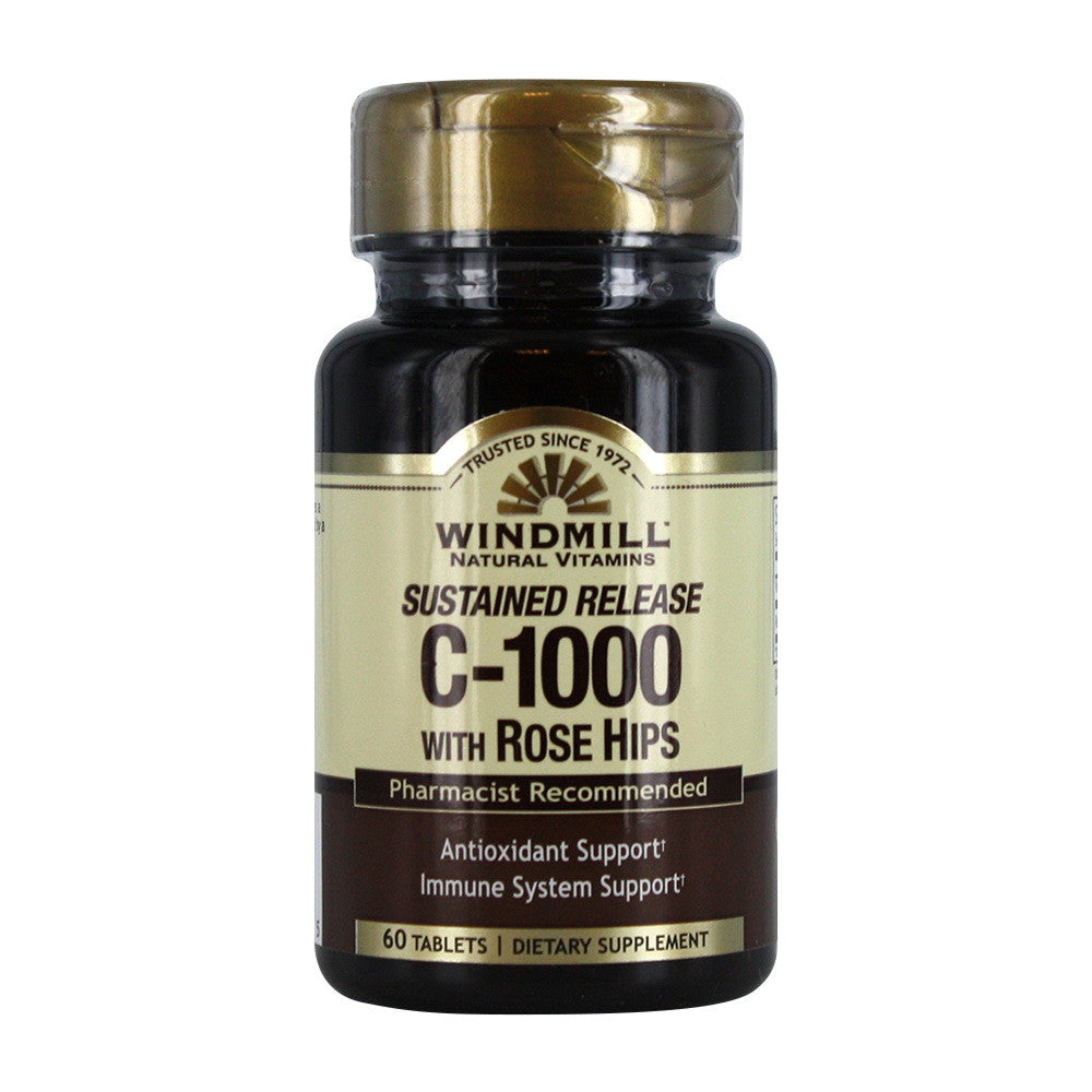 Windmill Natural Vitamin C 1000 Mg With Timed Released Tablets - 60 Ea